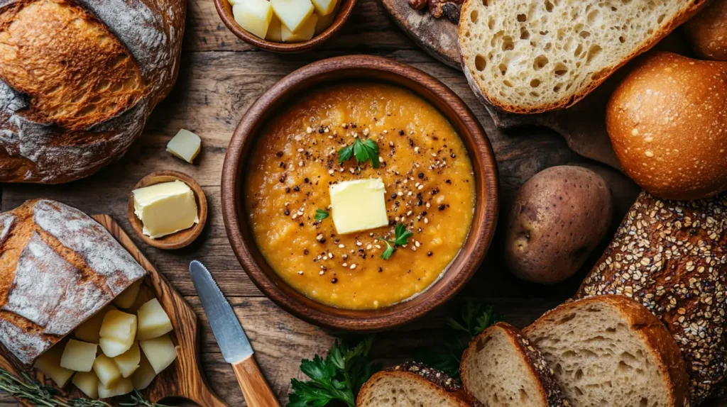 Explore the best bread pairings for potato soup to enhance flavor and texture. From crusty sourdough to soft brioche and gluten-free options