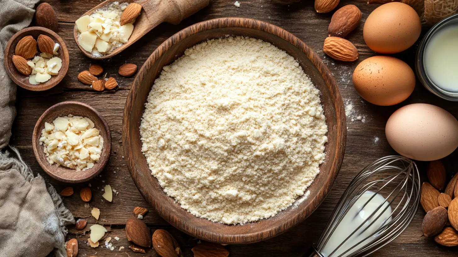 What is the trick to baking with almond flour?